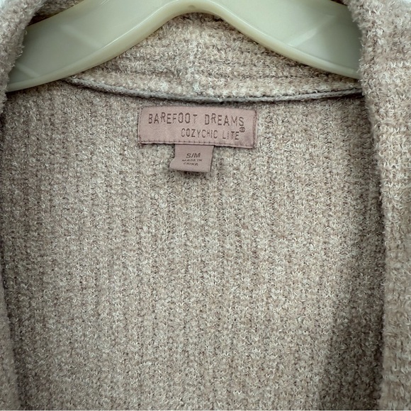 BAREFOOT DREAMS CozyChic Women's Robe Belted pink Size 2 small/medium bathrobe - Picture 5 of 11